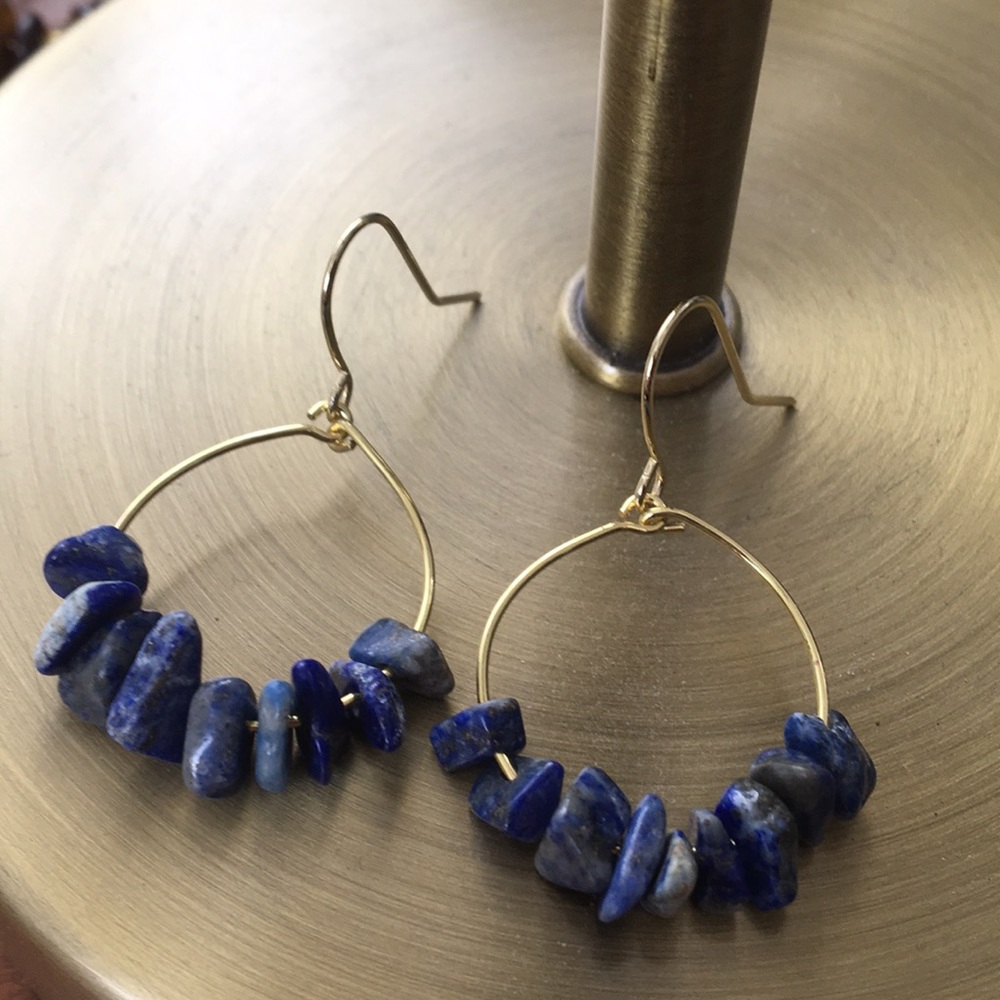 HANDMADE blue (small) earrings💙